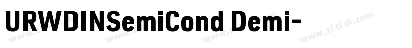 URWDINSemiCond Demi字体转换